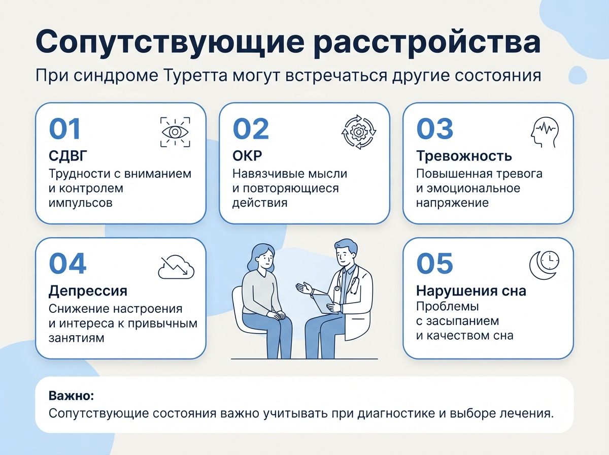Лечение синдрома Туретта в Таре инфографика