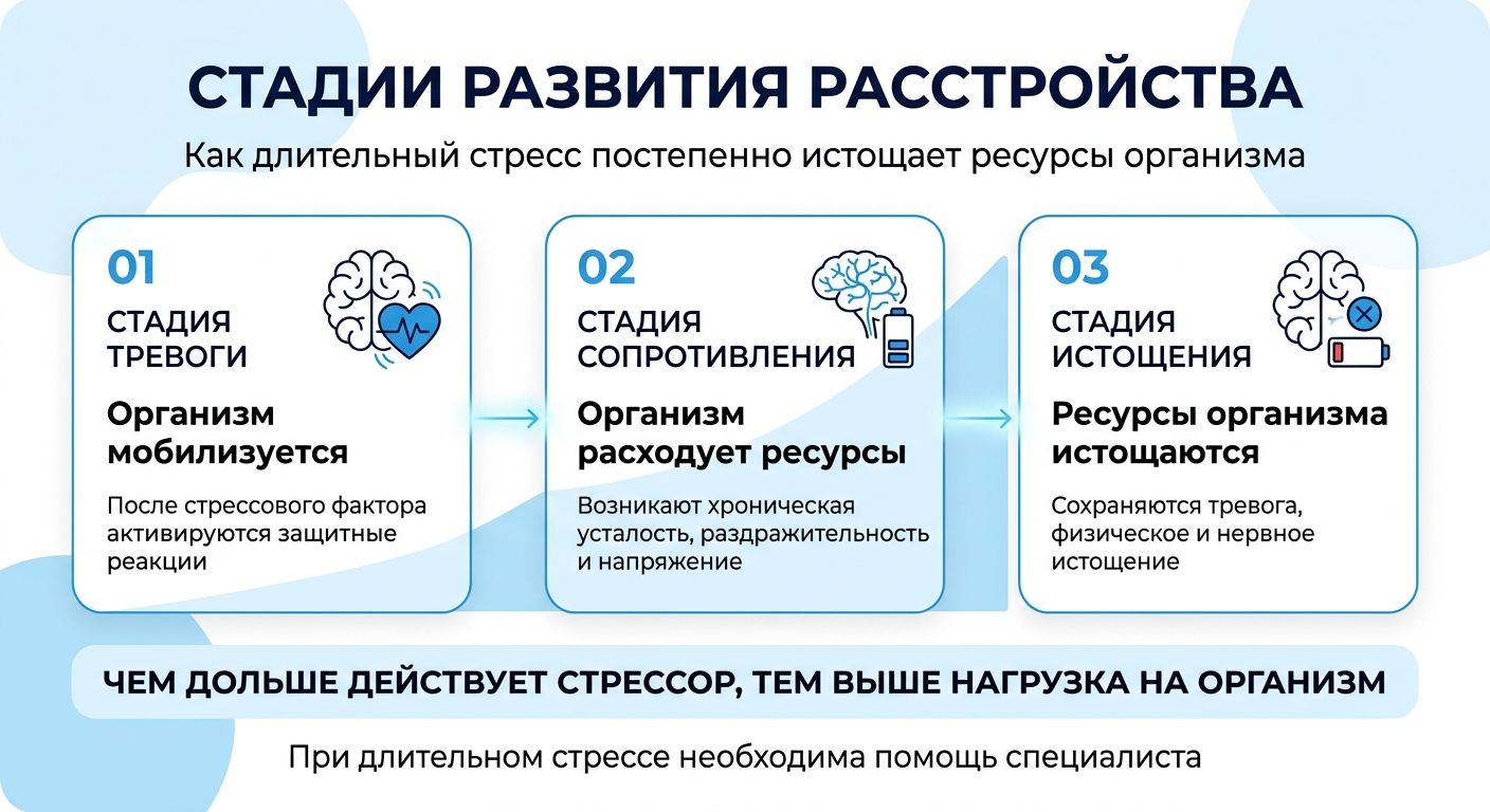 Лечение стресса в Таре инфографика